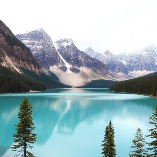 Lake Louise in Banff National Park with turquoise waters and surrounding mountains