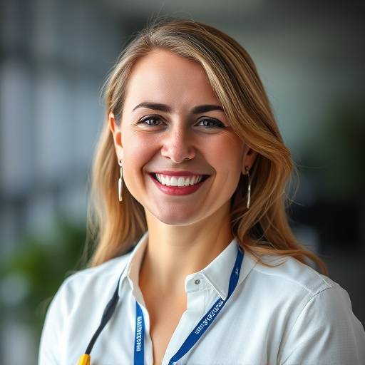 Portrait of Sarah Johnson, Customer Service Manager, smiling warmly
